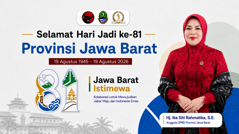 HUT ke-81 Jawa Barat, Ika Siti Rahmatika Dorong Kolaborasi untuk Wujudkan Jabar Maju