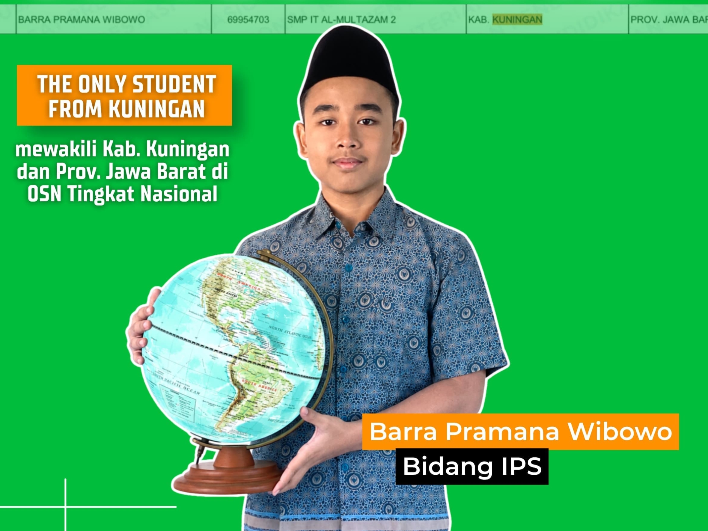 Cetak Sejarah! Santri SMPIT Al-Multazam 2 Kuningan Tembus OSN Tingkat Nasional Bidang IPS 2026